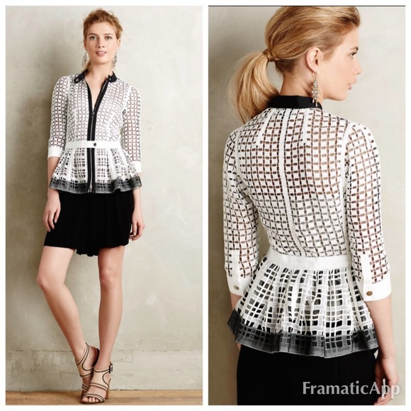 Byron Lars Tops - Beguile by Byron Lars Lace Peplum Jacket $200
